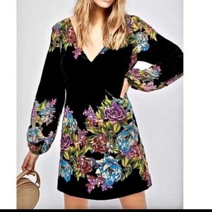 Free People Misha Burnout Velvet Dress